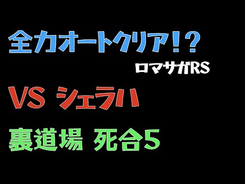 【ロマサガRS】裏道場 VSシェラハ 【全力Auto】