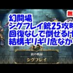 幻闘場[銃/シグフレイ25]攻略！回復なし、結構ギリギリだったけど…【ロマサガRS】【無課金】