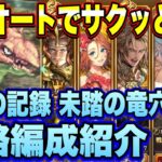 【ロマサガRS】全力オートでサクッと攻略！フリークエスト昇龍の記録 未踏の竜穴 地竜との戦い 攻略編成紹介【ロマンシングサガリユニバース】