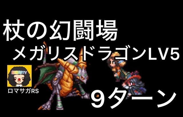 【ロマサガ RS】杖の追憶幻闘場メガリスドラゴンレベル5、9ターン【ロマンシングサガリユニバース】