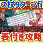 【ロマサガRS】メガリスドラゴンH5杖9ターンfinish行動表付き攻略解説！救世主ヴァッハ神は継承なくても強い！【ロマンシングサガリユニバース】