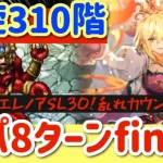 【ロマサガRS】螺旋310階8ターンfinish！乱れカウンター戦法でラッシュを遮断！【ロマンシングサガリユニバース】