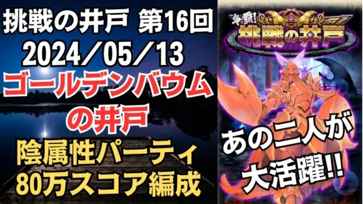 【ロマサガRS】アノ最強コンビでゴリ押し!!  全報酬獲得 80万スコア編成 挑戦の井戸「第16回 ゴールデンバウムの井戸」2024/05/13 ロマンシングサガリユニバース