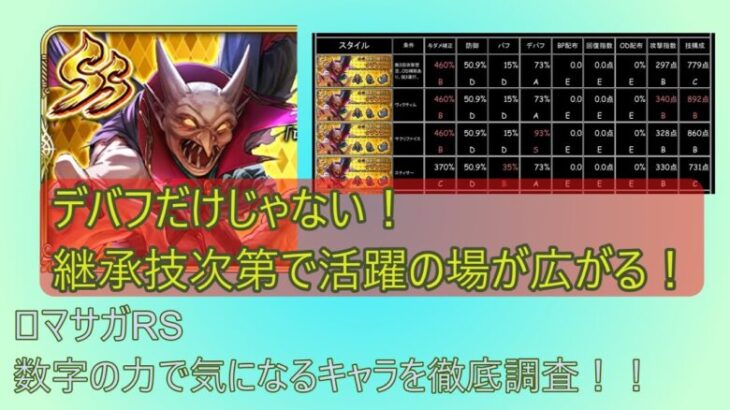 【ロマサガRS】いやがらせ！クジンシーを数字の力で徹底調査！