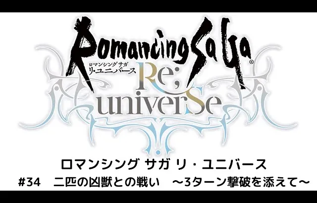 【ロマサガRS】二匹の凶獣の戦い　～３ターン撃破を添えて～