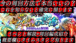 【ロマサガRS】クラウド・レルム制圧戦　効率重視！知らないと損します！【ロマンシングサガリユニバース】【イベント】【周回】