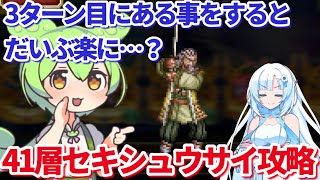 【ロマサガＲＳ】ある事をするとグッと楽になる？第三回無無尽塔41層セキシュウサイ攻略【ずんだもん・雪ちゃんと一緒】