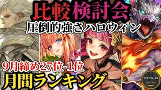 【ロマサガRS】「9月の頂点」ハロウィン追加!!1位は!?27体9ガチャランキング!!最新スタイルの最強を決める比較検討会→2026年10月2日版　#ロマサガRS
